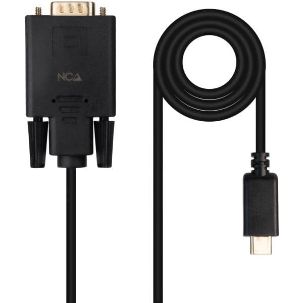 Nanocable Cabo Conversor USB-C > VGA 1.8 M Black