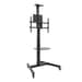 TooQ FS1184M-B Suporte de Chão Inclinável com Rodas para TV de 35"-70"