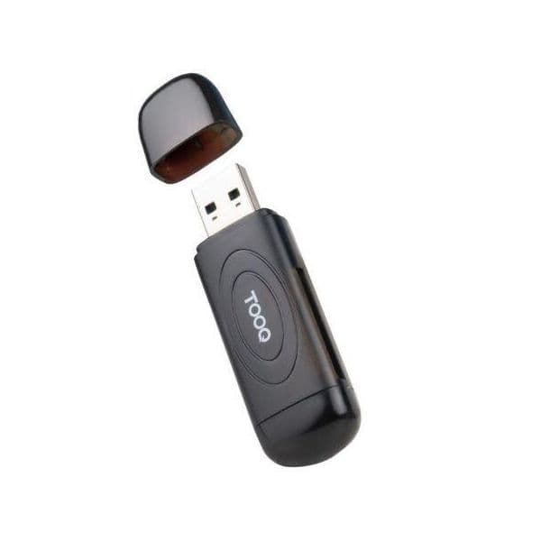 TooQ TQR-3002B Leitor de Cartões USB 3.0 SD Micro SD TF Preto