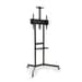 TooQ NEFERTITI FS1151M-B Suporte de Chão Inclinável com Rodas para TV/Monitores 37"-70"