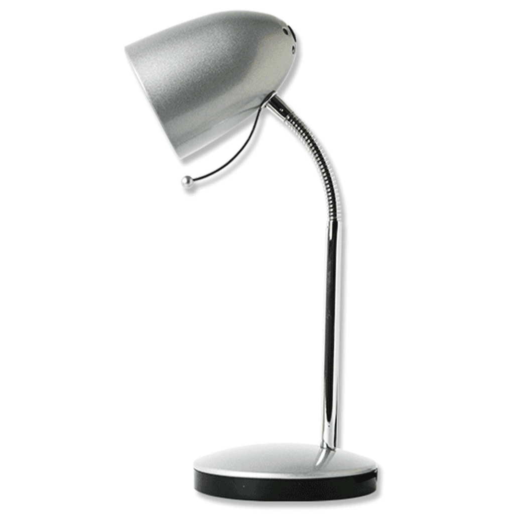 CANDEEIRO DE MESA (SEM FONTE DE LUZ) PRATA E27