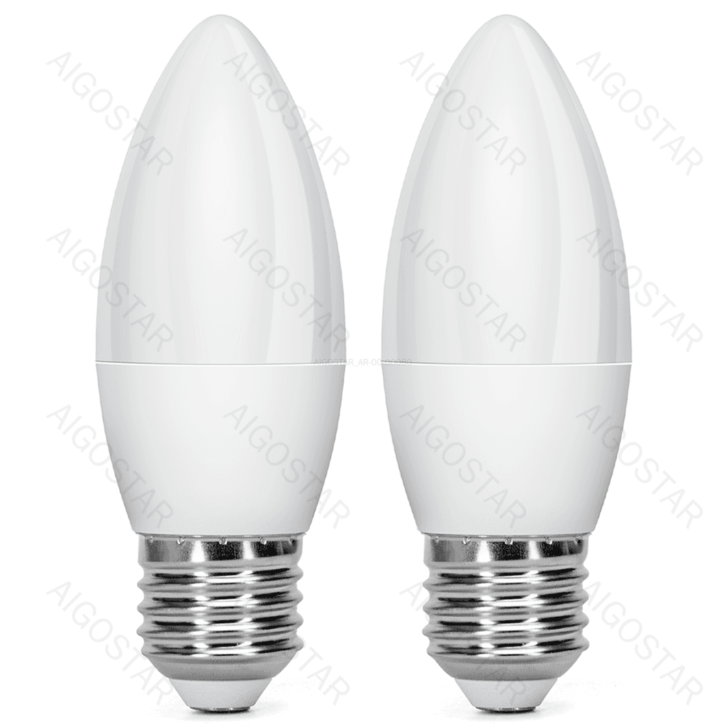 LED E27 9W C37 2PCS