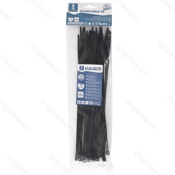Abraçadeira Fivela 5 x 200 Preto 30un. - MI563981