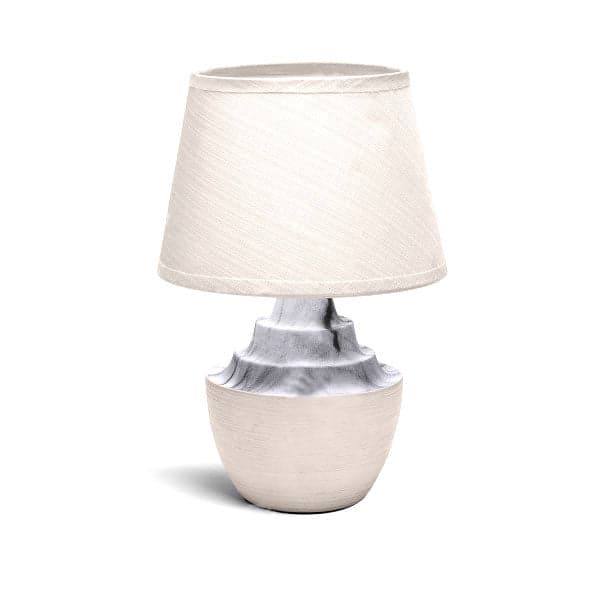 CANDEEIRO DE MESA EM CERÂMICA CASTANHO