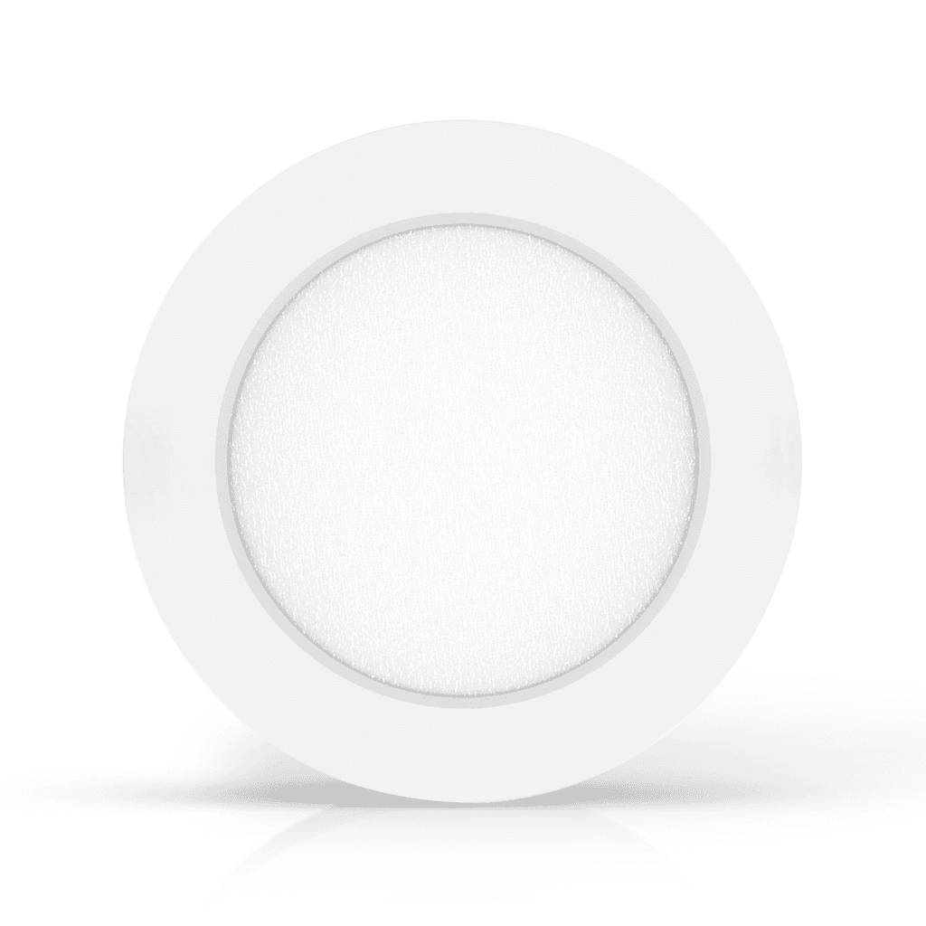 E6 LED  MONTAGEM EM SUPERFICIE REDONDA 6W AMARELA