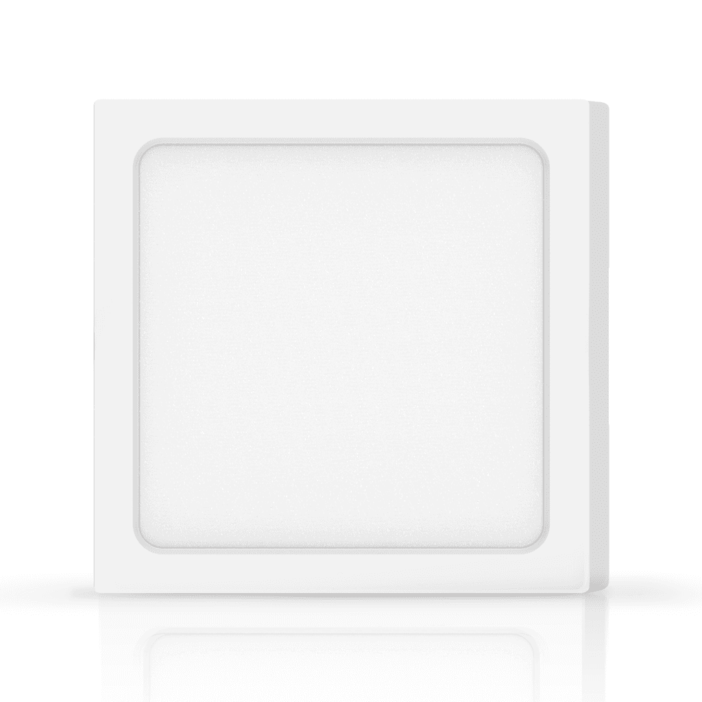 E6 LED MONTAGEM EM SUPERFICIE QUADRADO 18W AMARELO