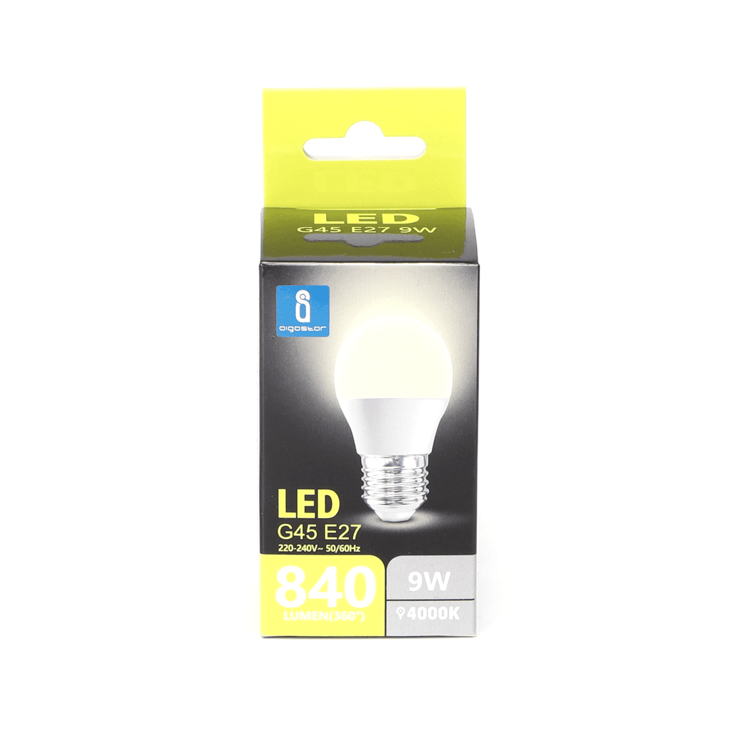 Lâmpada LED E27 G45 9W 4000K - MI051712