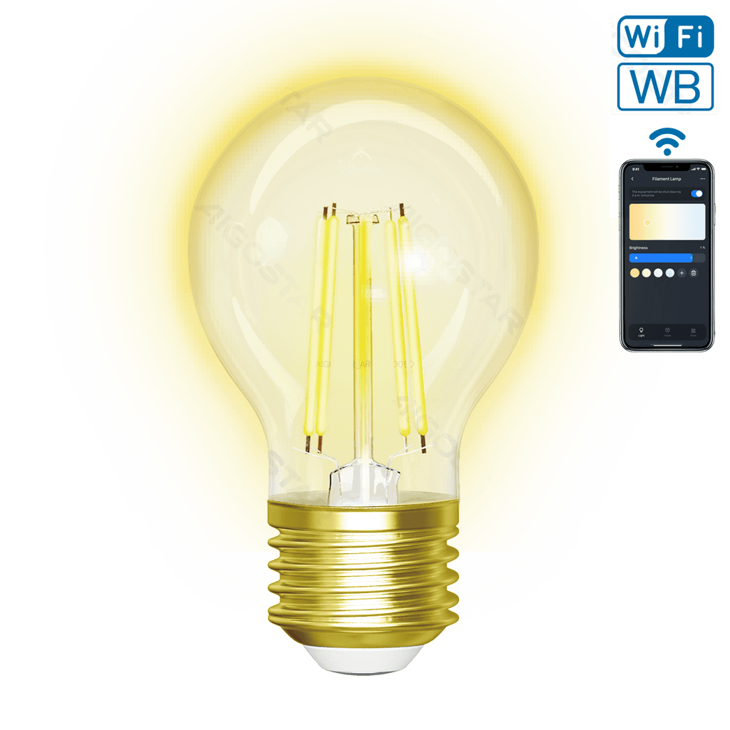 Aigostar Lâmpada led Wifi Inteligente Rgb E14 C37 6.5W Âmbar