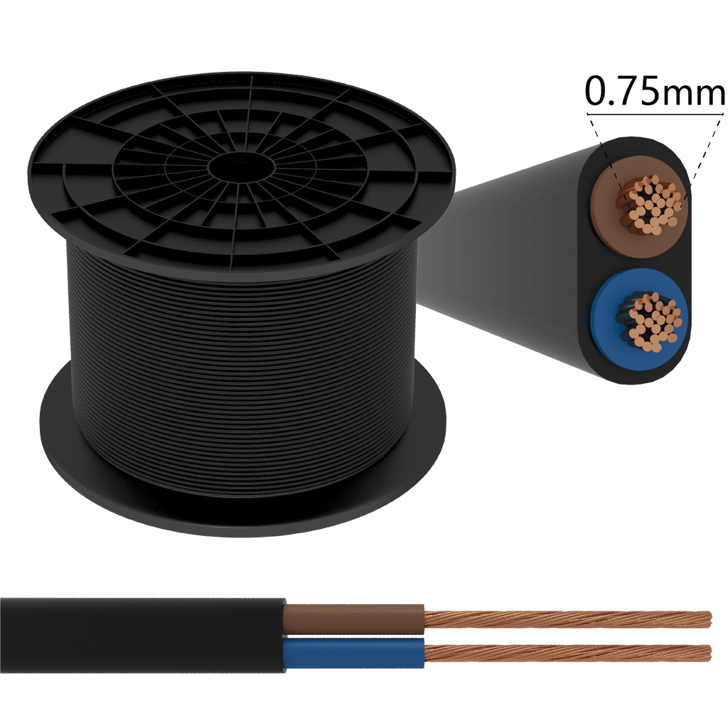 FIOS 100M H03VVH2-F 2X0.75M?