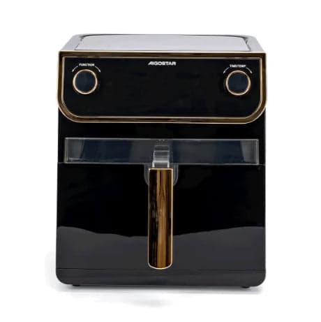 FRITADEIRA ELÉTRICA SEM ÓLEO AIGOSTAR MATKNOB 8L 1900 PRETA
