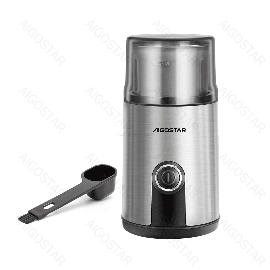 Aigostar Moinho de Café em Aço Inoxidável 200w 75g