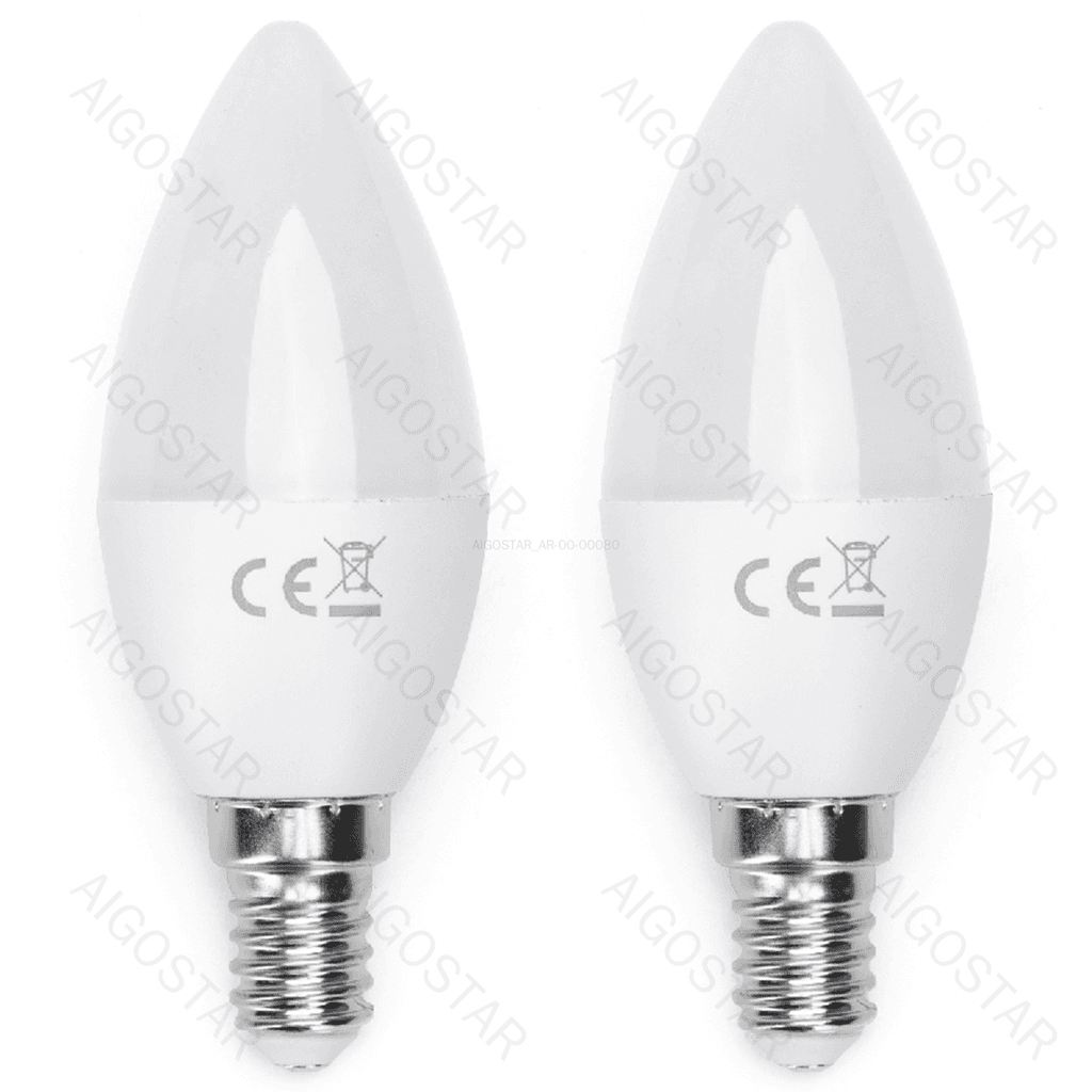 LED E14 10W C37 2PCS