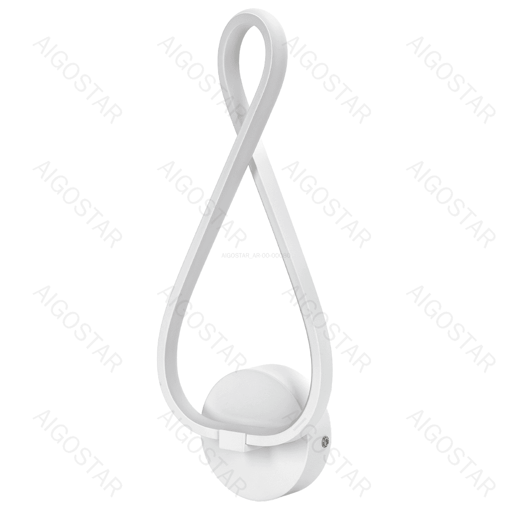 LUZ DE PAREDE 2700K ALUMÍNIO E SILICONE