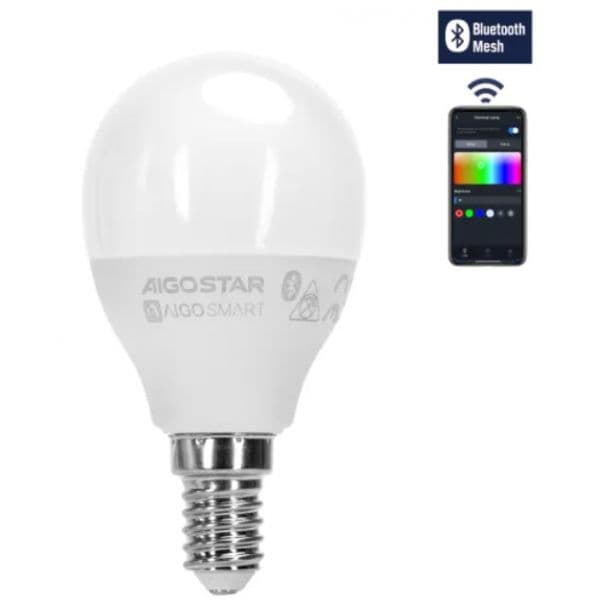 Lâmpada LED Smart Bluetooth E14 G45 6.5W Rgb+cct - MI367523
