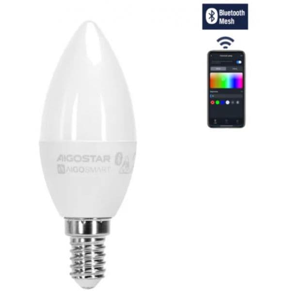 Lâmpada LED Smart Bluetooth E14 C37 6.5W Rgb+cct - MI978523