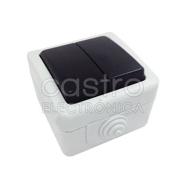 Interruptor 2x Exterior IP54 10A 250V - MI3112000