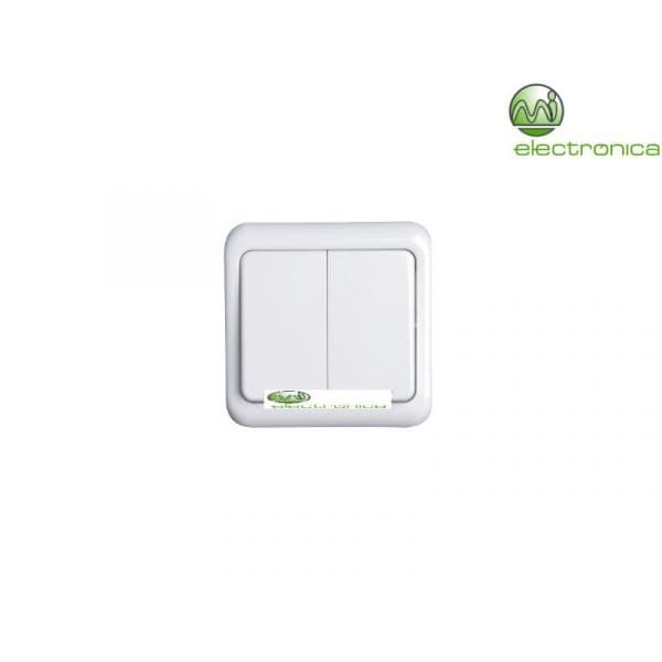 Interruptor 2 Vias de Encastrar Branco - MI281200