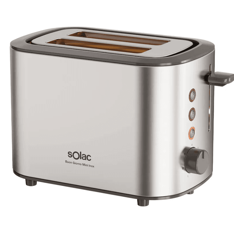 Solac Torradeira Buon Giorno Mini Inox 2 fatia(s) 870 W Aço inoxidável
