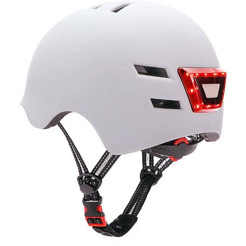 Youin Capacete C/ Luz led Dianteiro e Traseiro White - MA1011