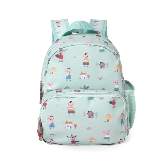 Tutete Mochila Três Porquinhos 28cm Azul
