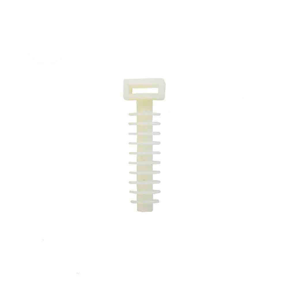 Bucha para abraçadeira branca n°8 25 unidades/blister embalada edm