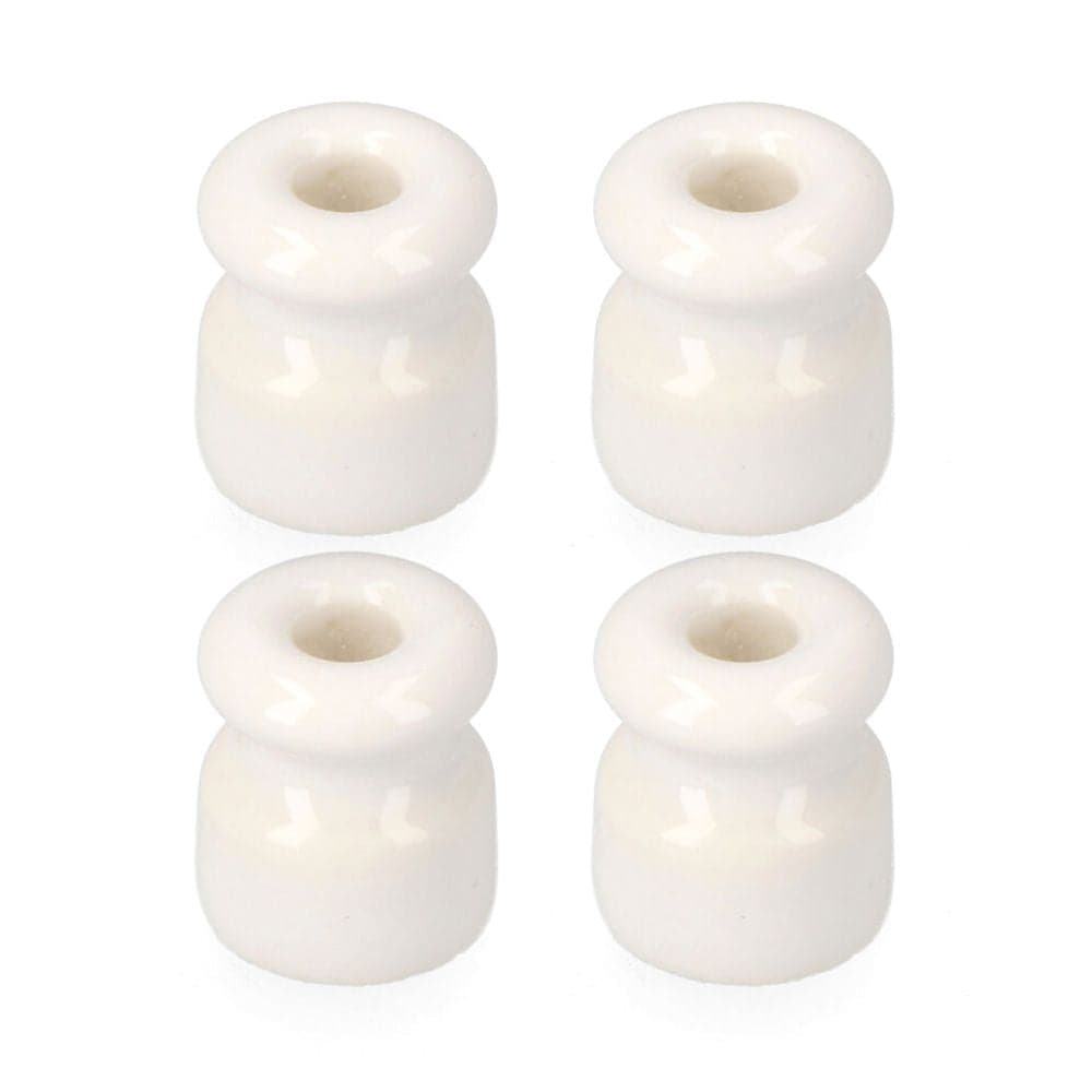 EDM Isolador para Cabo Trançado Embalado Branco (4unid.) - E67320