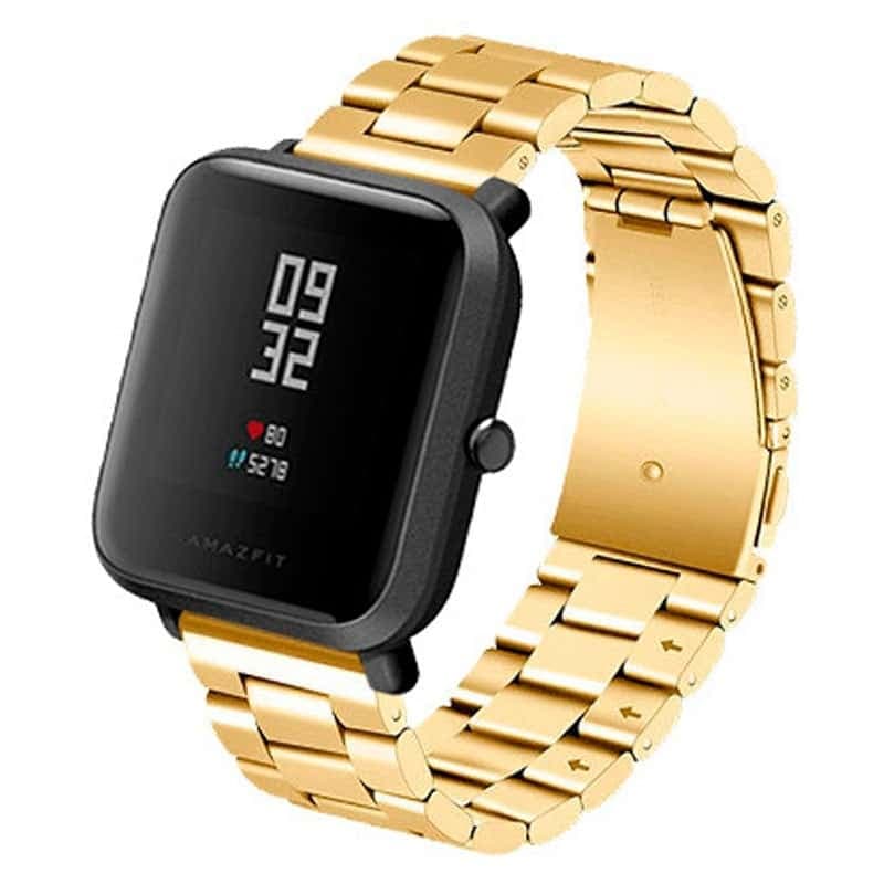 Correia Metálica Elos Rosa para Amazfit GTS/Bip/Bip Lite/GTR 42mm