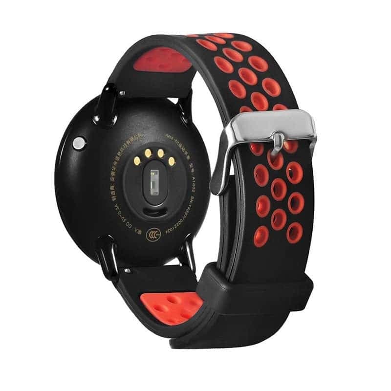 Pulseira Universal Fivela 22mm para Smartwatch Xiaomi/Amazfit/Samsung/Huawei/Realme/Ticwatch – Vermelho