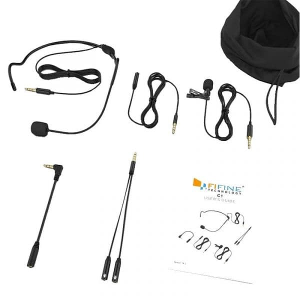Fifine Microfone de Lapela C1