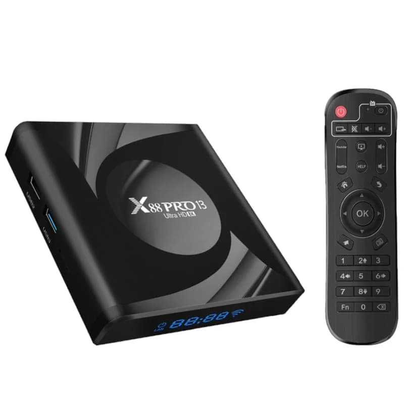 X8X X88 PRO 13 4GB 8K Android TV Box Preto