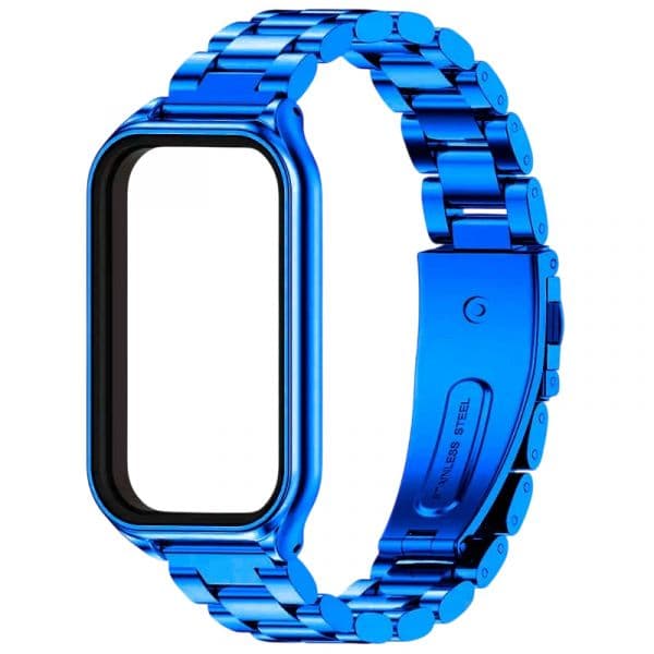 Crococase Bracelete para Xiaomi Mi Smart Band 8 Active / Redmi Smart Band 2 Blue