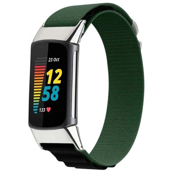 Crococase Bracelete para Fitbit Charge 5/6 Green