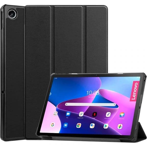 Crococase Capa Livro para Lenovo Tab M10 (3rd Gen) 10.1" Preto