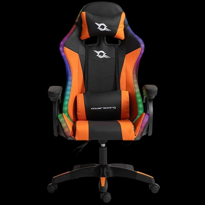 Cadeira Gaming Powergaming 813 RGB Black Orange