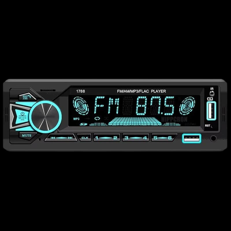 S&M Autorrádio 1 DIN Bluetooth com USB e Leitor TF Card Preto