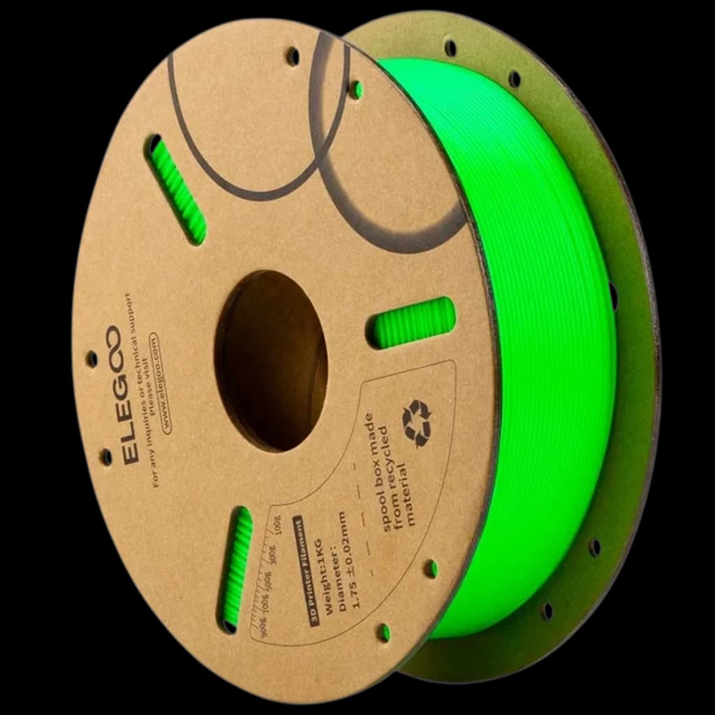 Elegoo Filamento para Impressora 3D PLA 1.75mm 1kg Verde