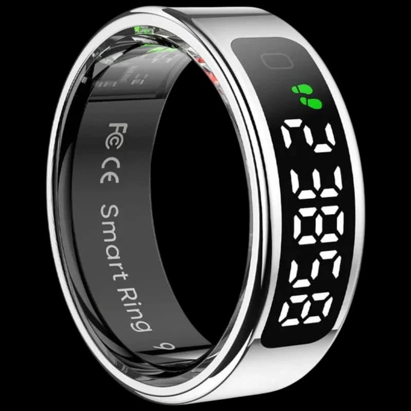 COLMI R12 Smart Ring Bluetooth 5.2 – Prata Tamanho 10
