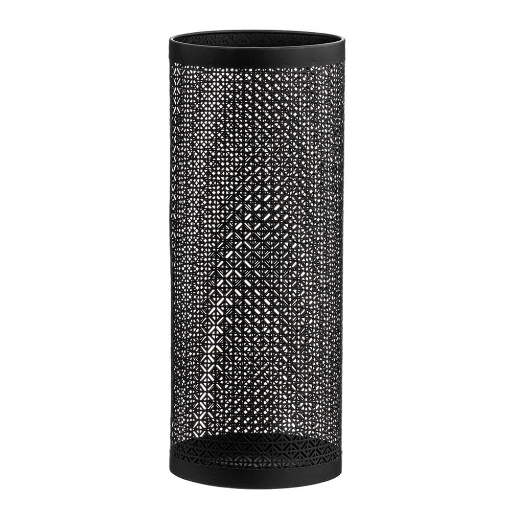 CHAPÉU-DE-CHUVA DE METAL REDONDO FILIGREE PRETO 20X50CM CAISON
