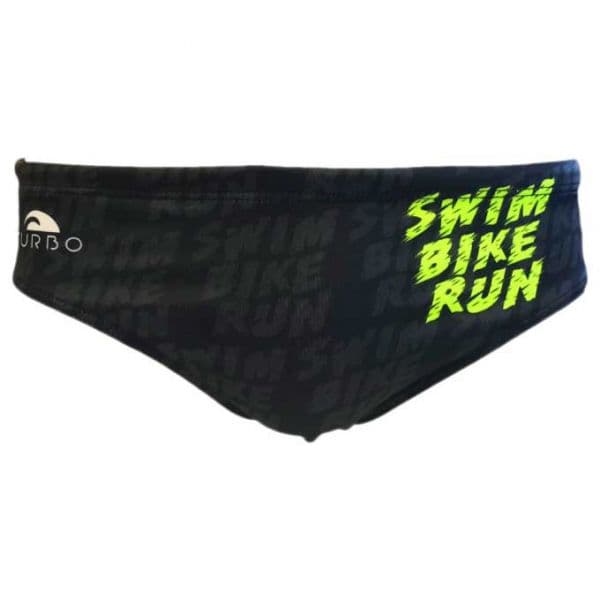 Turbo Swim-bike Run Swimming Brief Preto S Homem