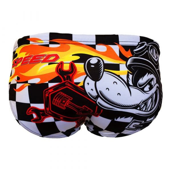 Turbo Speed Swimming Brief Branco,Preto 4XL Homem