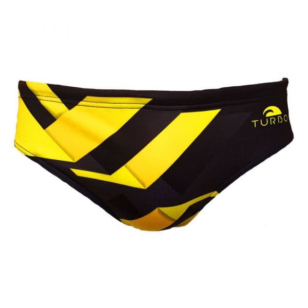 Turbo Garage Swimming Brief Amarelo,Preto 3XL Homem