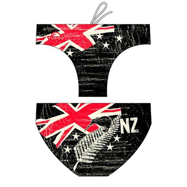 Turbo New Zealand Vintage 2013 Waterpolo Swimming Brief Preto 6XL Homem
