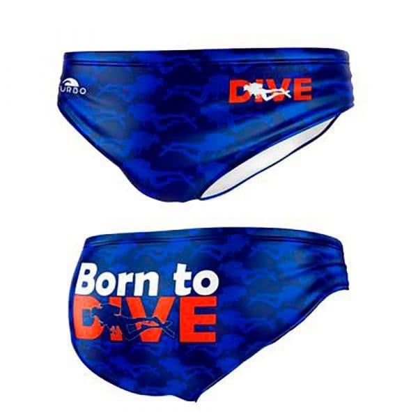 Turbo Bron To Dive 2024 Swimming Brief Azul 4XL Homem