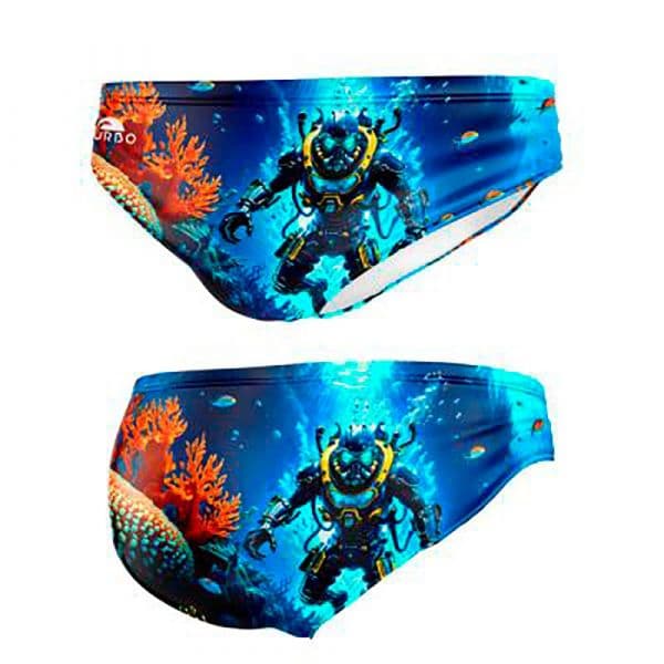 Turbo Ciber-dive Swimming Brief Colorido 2XL Homem