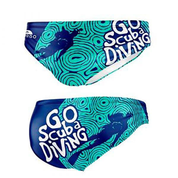 Turbo Go Scuba Swimming Brief Verde XL Homem