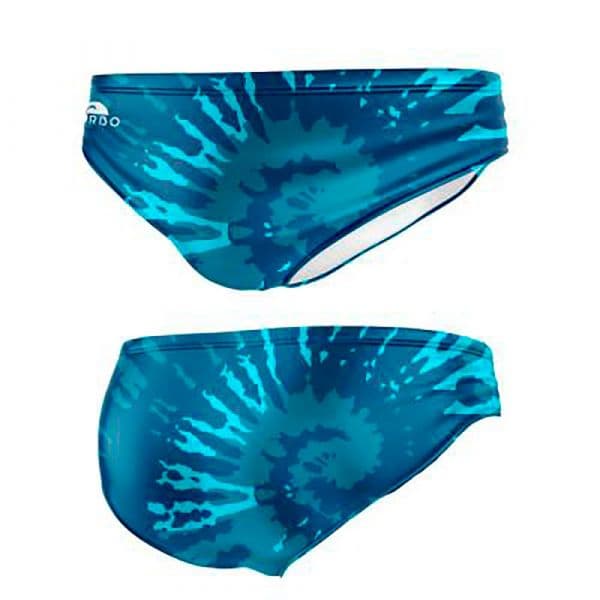 Turbo Khaki Tie Dye Swimming Brief Azul S Homem