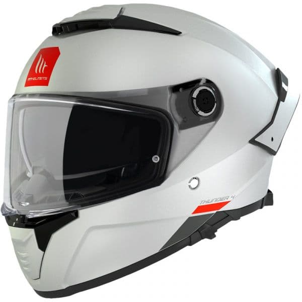 MT HELMETS Capacete Thunder 4 SV Pearl White M