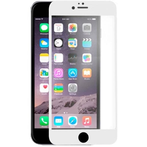 Película Protetora Cristal Temperado iphone 6 Plus / 6s Plus (full 3D Blanco)