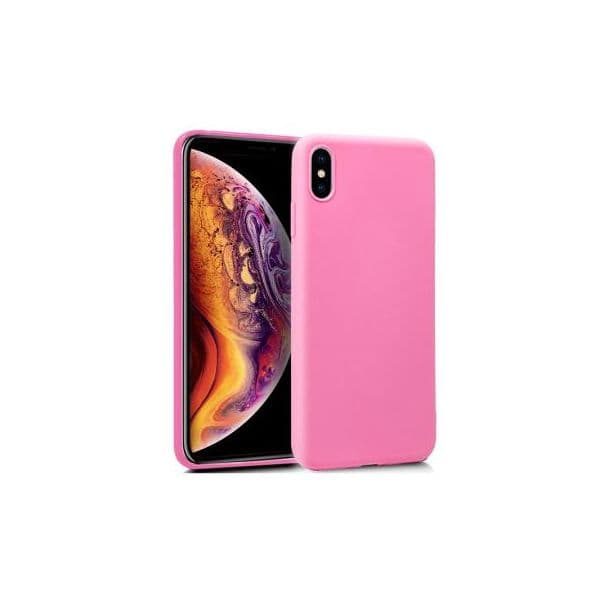 Capa Silicone iPhone Xs Max (rosa)