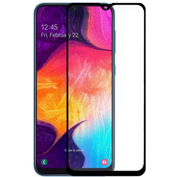 Película de Vidro Temperado Samsung Galaxy A50 A505 Fullscreen Black